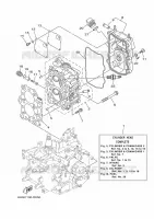 CYLINDRE / CARTER MOTEUR 2 pour Yamaha F20B Electric Starter, Remote Control, Power Tilt, Shaft 20