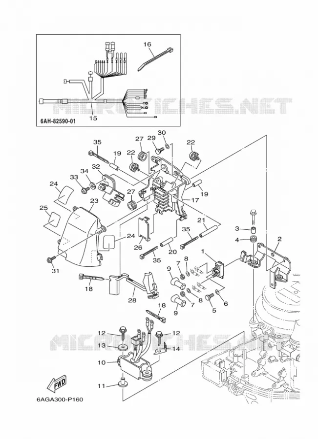 PIECES ELECTRIQUE 4 Yamaha OUTBOARD ENGINES 20hp (14.7kW) 2017 F20  F20LEHA-2017
