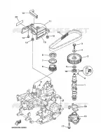 POMPE A HUILE pour Yamaha F20S Manual Starter, Tiller Handle, Manual Tilt, Shaft 15