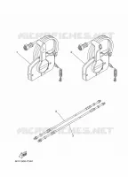 BOITIER DE COMMANDE A DISTANCE pour Yamaha F20S Electric Starter, Tiller Handle, Manual Tilt, Shaft 15