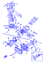 ADMISSION pour Yamaha 3A Manual Starter, Tiller Handle, Manual Tilt de 1989