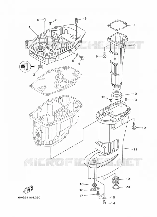 CARTER SUPERIEUR Yamaha OUTBOARD ENGINES 20hp (14.7kW) 2012 F20  F20LPHA