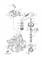 POMPE A HUILE pour Yamaha F20 Manual Starter, Tiller Handle, Manual Tilt, Shaft 20