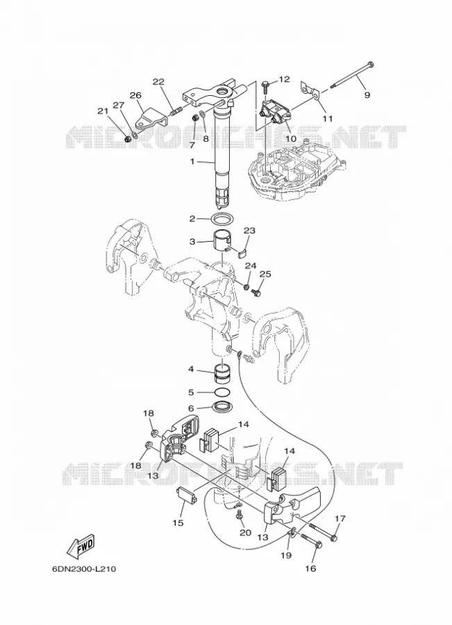 SUPPORT 2 Yamaha OUTBOARD ENGINES 20hp (14.7kW) 2014 F20  F20DETL