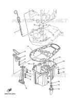 VENTILATEUR D'HUILE pour Yamaha F25A Manual Starter, Tiller Handle, Manual Tilt, Shaft 20