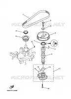POMPE A HUILE pour Yamaha F25A Manual Starter, Tiller Handle, Manual Tilt, Shaft 20