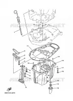 VENTILATEUR D'HUILE pour Yamaha F25A Electric Starter, Tiller Handle, Manual Tilt, Shaft 20