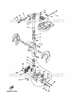 SUPPORT 3 pour Yamaha F25A 4 Stroke de 2002