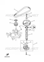 POMPE A HUILE pour Yamaha F25A 4 Stroke de 1999