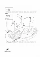 CARENAGE INFERIEUR 2 pour Yamaha F25D Electric Start, Remote Control, Power Trim & Tilt, Shaft 20
