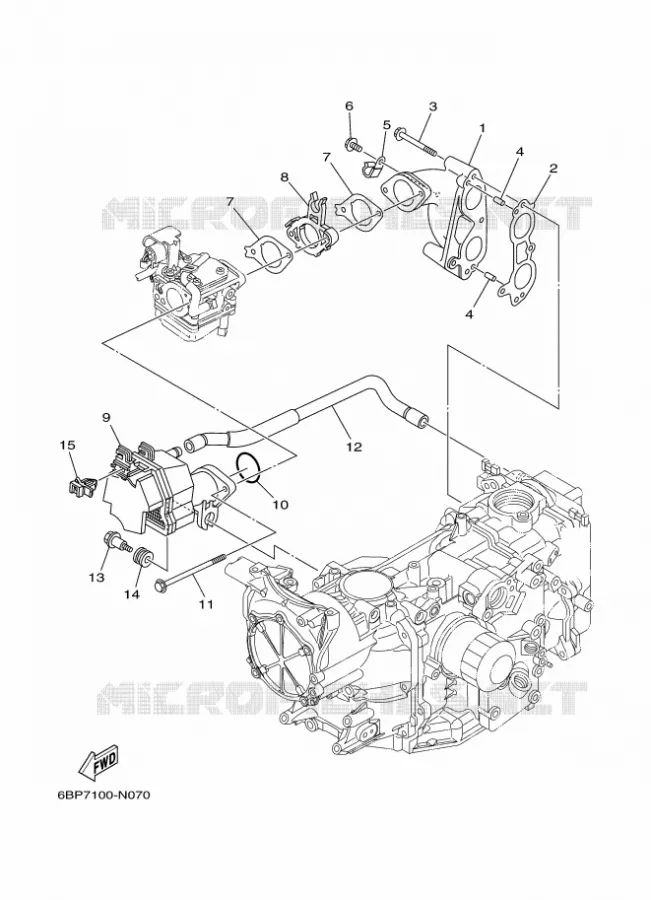 ADMISSION Yamaha OUTBOARD ENGINES 25hp (18.4kW) 2017 F25  F25DMHS
