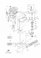 KIT DE REPARATION 3 pour Yamaha F25D Electric Starter, Remote control, Manual Tilt, Shaft 15