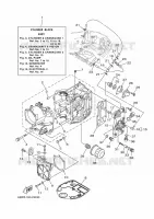 CYLINDRE / CARTER MOTEUR 1 pour Yamaha F25D Electric Starter, Remote control, Manual Tilt, Shaft 15
