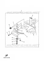 PIECES DE DIRECTION pour Yamaha F25D Manual Starter, Tiller Handle, Manual Tilt, Shaft 15