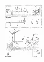 PIECES ELECTRIQUE 5 pour Yamaha F25D Manual Starter, Tiller Handle, Manual Tilt, Pre-Mixing, Shaft 20