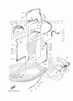 ALIMENTATION CARBURANT 2 pour Yamaha F25G Manual Starter, Tiller Handle, Manual Tilt, Shaft 15