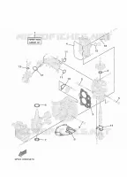 KIT DE REPARATION 1 pour Yamaha F25G Manual Starter, Tiller Handle, Manual Tilt, Shaft 15