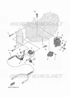 ELECTRIQUE 3 pour Yamaha F25G Manual & Electric Steering, Tiller Handle, Manual Tilt, Shaft 15