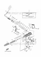 DIRECTION pour Yamaha F25G Manual & Electric Steering, Tiller Handle, Manual Tilt, Shaft 15