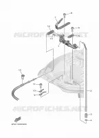 COMMANDE D'ACCELERATEUR 1 pour Yamaha F25G Manual & Electric Steering, Tiller Handle, Manual Tilt, Shaft 15