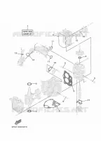 KIT DE REPARATION 1 pour Yamaha F25G Manual & Electric Steering, Tiller Handle, Manual Tilt, Shaft 15