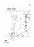 KIT DE REPARATION 2 pour Yamaha F25G Manual & Electric Steering, Tiller Handle, Manual Tilt, Shaft 15