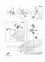 PIECES ELECTRIQUE 5 pour Yamaha F25G Manual & Electric Steering, Tiller Handle, Manual Tilt, Shaft 15