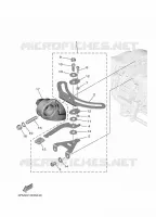 PIECES DE DIRECTION pour Yamaha F25G Manual & Electric Steering, Tiller Handle, Manual Tilt, Shaft 15
