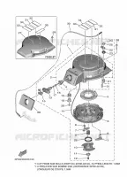 DEMARREUR KICK pour Yamaha F25G Manual & Electric Steering, Tiller Handle, Manual Tilt, Shaft 15