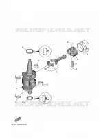 VILEBREQUIN / PISTON pour Yamaha F25G Electric Starter, Power Trim & Tilt, Remote control, Shaft 20