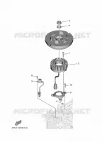 GENERATEUR pour Yamaha F25G Electric Starter, Power Trim & Tilt, Remote control, Shaft 20