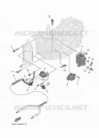ELECTRIQUE 3 pour Yamaha F25G Electric Starter, Power Trim & Tilt, Remote control, Shaft 20