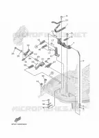 COMMANDE D'ACCELERATEUR 2 pour Yamaha F25G Electric Starter, Power Trim & Tilt, Remote control, Shaft 20