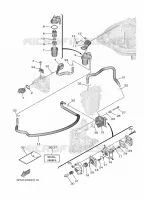 ALIMENTATION CARBURANT 1 pour Yamaha F25G Electric Starter, Power Trim & Tilt, Remote control, Shaft 20