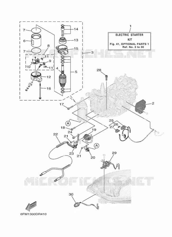 PIÈCES OPTIONNELLES 1 Yamaha OUTBOARD ENGINES 25hp (18.4kW) 2018 F25  F25GMHL