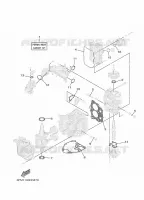 KIT DE REPARATION 1 pour Yamaha F25G Manual & Electric Steering, Tiller Handle, Manual Tilt, Shaft 20
