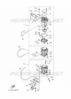 CARBURATEUR pour Yamaha F30A Electric Starter, Remote Control, Power Trim & Tilt, Shaft 20