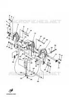 SUPPORT 2 pour Yamaha F30A Electric Starter, Remote Control, Power Trim & Tilt, Shaft 20