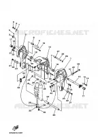 SUPPORT 2 pour Yamaha F30T Electric Start, Power Trim & Tilt, Remote Control, Shaft 20