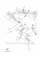 COMMANDE D'ACCELERATEUR pour Yamaha F30B Electric Start, Remote Control, Power Trim & Tilt, Shaft 15