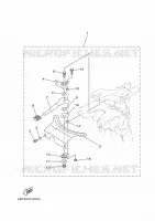 PIECES DE DIRECTION pour Yamaha F30L Electric Starter, Tiller Handle, Manual Tilt, Shaft 20