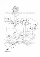 CARENAGE INFERIEUR 2 pour Yamaha F30B Electric Starter, Tiller Handle, Hydro Trim & Tilt, Shaft 20