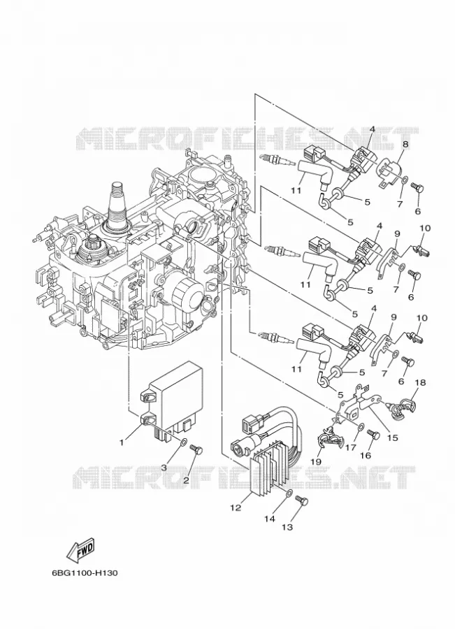 ELECTRIQUE 1 Yamaha OUTBOARD ENGINES 30hp (22.1kW) 2012 F30  F30BEHDL