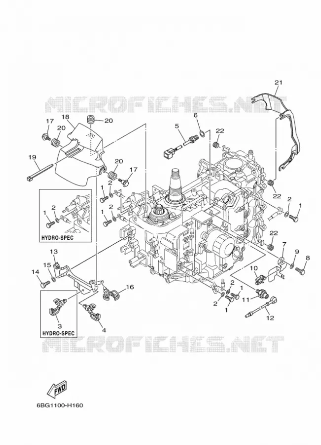 PIECES ELECTRIQUE 4 Yamaha OUTBOARD ENGINES 30hp (22.1kW) 2009 F30  F30LA-2009