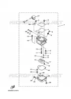 CARBURATEUR pour Yamaha T25TLRD High Thrust, Electric Start, Power Trim & Tilt, Remote Control, Shaft 20
