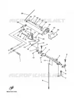 COMMANDE D'ACCELERATEUR pour Yamaha T25TLRD High Thrust, Electric Start, Power Trim & Tilt, Remote Control, Shaft 20