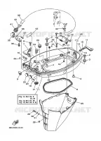 CARENAGE INFERIEUR pour Yamaha FT25B High Thrust, Electric Starter, Remote Control, Power Trim & Tilt, Shaft 20