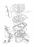 CARTER INFERIEUR pour Yamaha FT25B High Thrust, Electric Starter, Remote Control, Power Trim & Tilt, Shaft 20