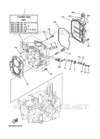 CYLINDRE / CARTER MOTEUR 2 pour Yamaha FT25B High Thrust, Electric Starter, Remote Control, Power Trim & Tilt, Shaft 20