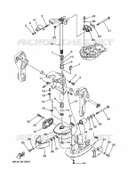SUPPORT 3 pour Yamaha FT25B High Thrust, Electric Starter, Remote Control, Power Trim & Tilt de 2002